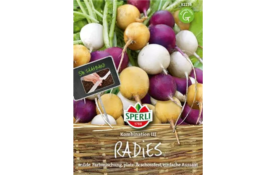 Radieschen Kombination 'Zlata, Viola, Albena'