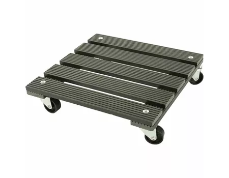 Siena Garden Pflanzenroller WPC, eckig 30x30 cm, anthrazit